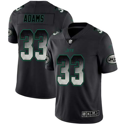 New York Jets Limited Black Men Jamal Adams Jersey NFL Football 33 Smoke Fashion